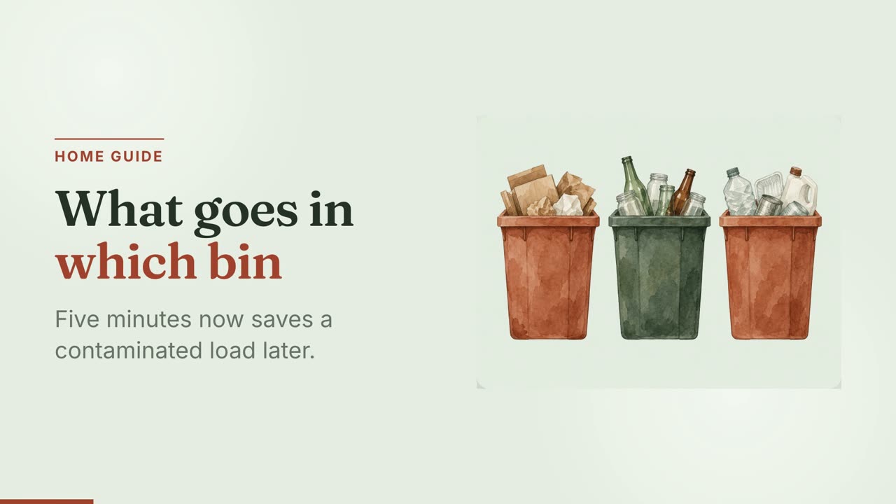 Standbild aus dem Beispielvideo: Recycling zu Hause